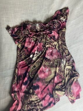 Claudia Richard Pink Paisley Print Camisole